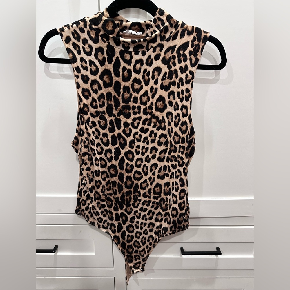 Good American cheetah print bodysuit